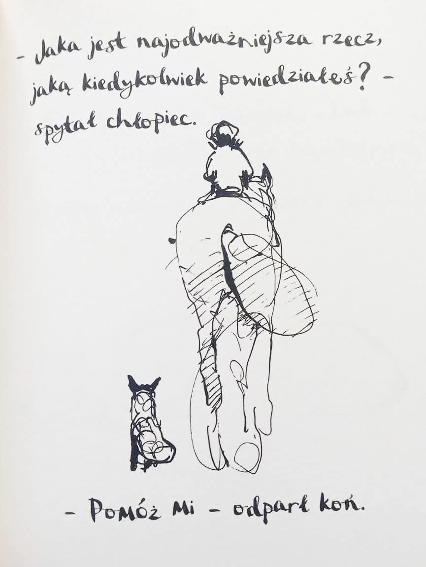 Chłopiec, kret, lis i koń
